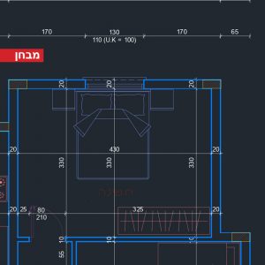 תוכנית וחתך - סמסטר א