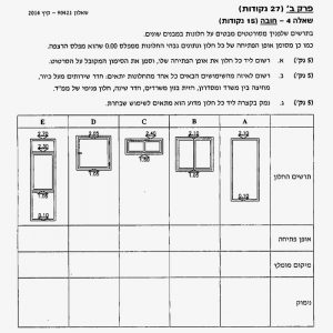מבטים על חלונות במבנים שונים
